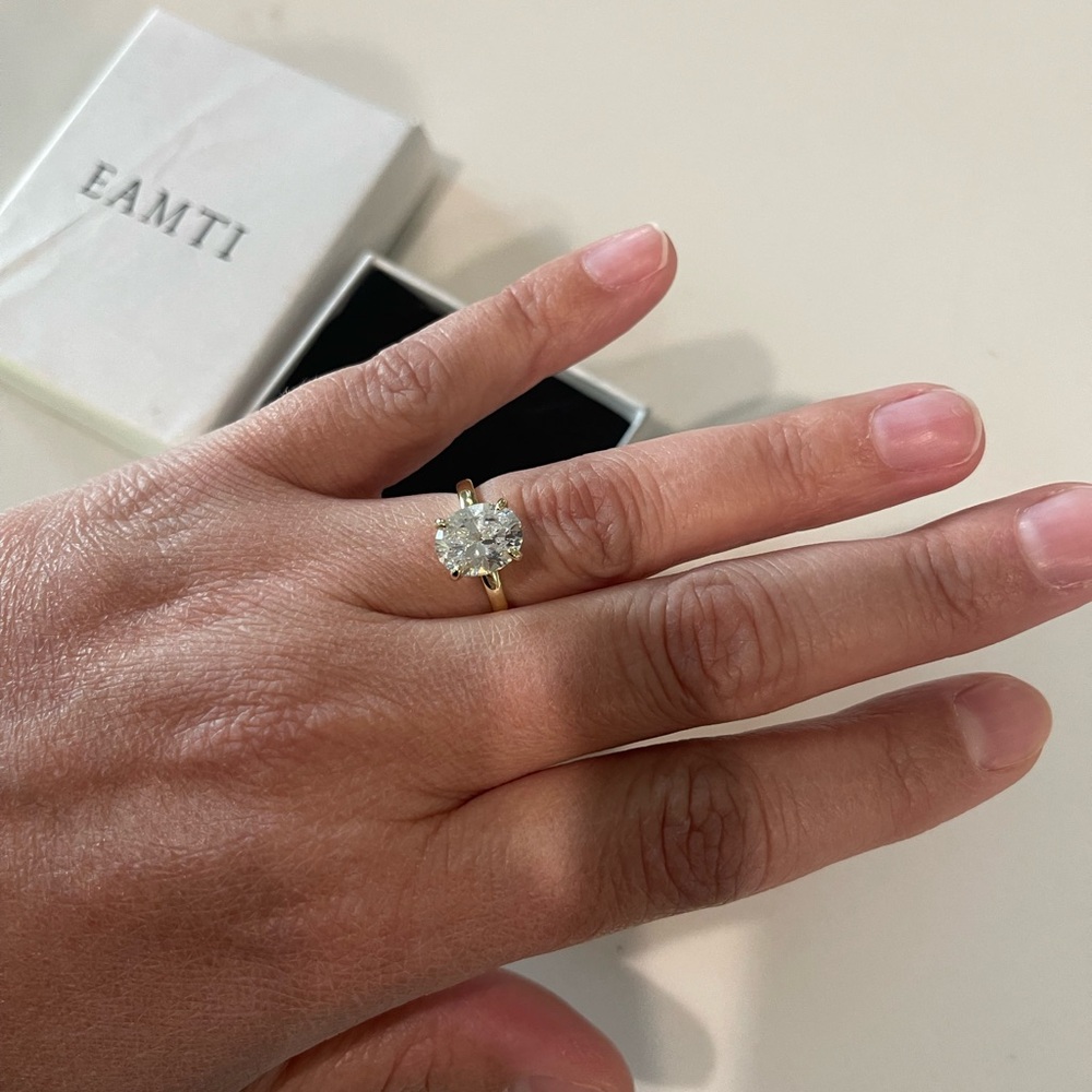 Faux Diamond Ring Size 6